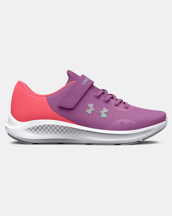 Girls' Pre-School UA Pursuit 3 AC Running Shoes, Purple, pdpMainDesktop image number 0